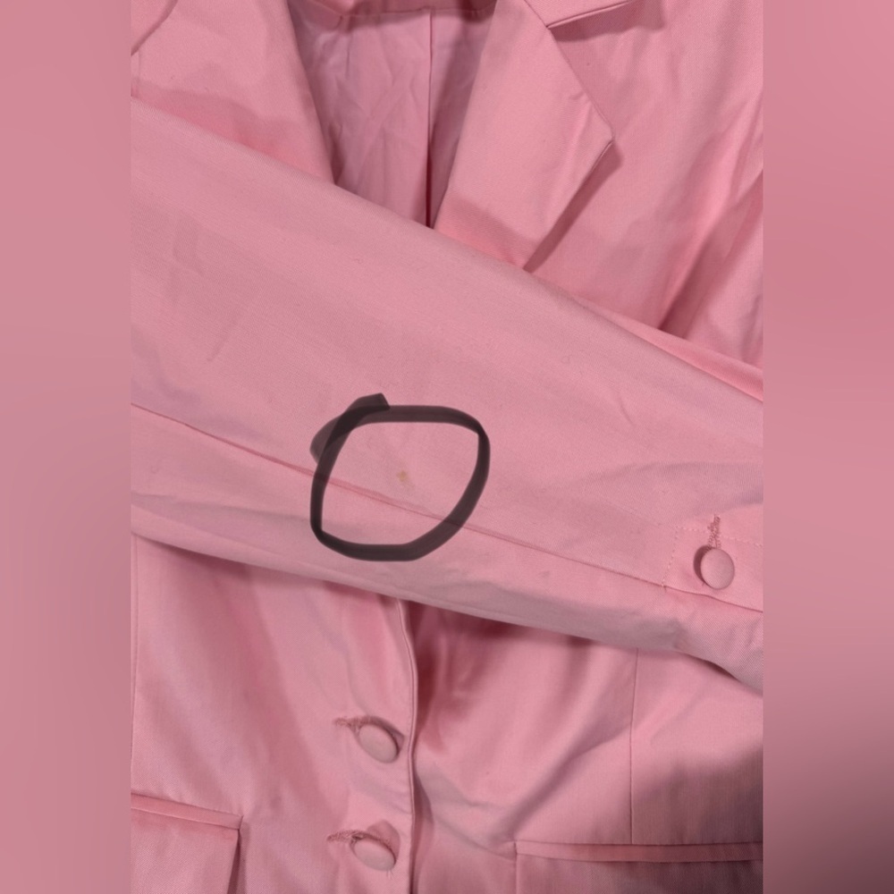Danielle Guizio Pink Blazer Women’s XS Preppy Barbiecore Feminine Business - Picture 7 of 16